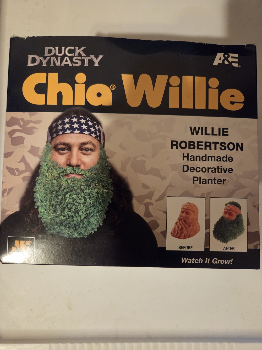 Chia Willie Decorative Planter — Willie Robertson (Green)
